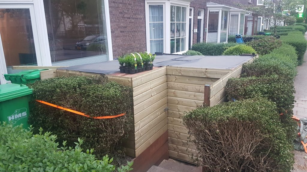 Fietsen Stalling voortuin Leyweg 2019 Deel 6