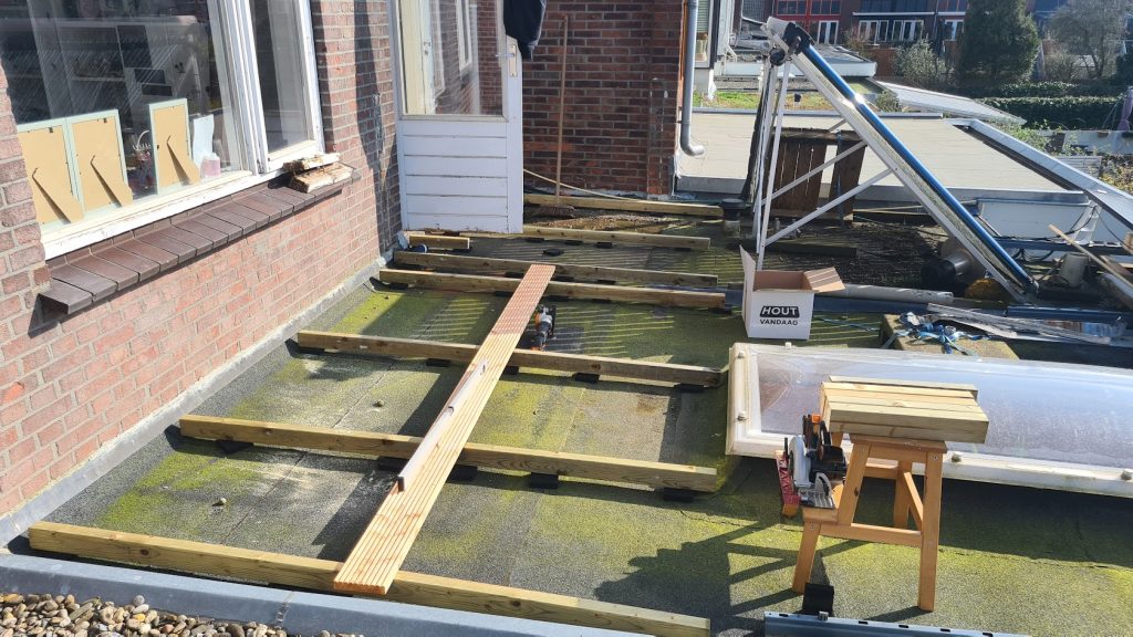 basis voor het flonder nieuwe terras