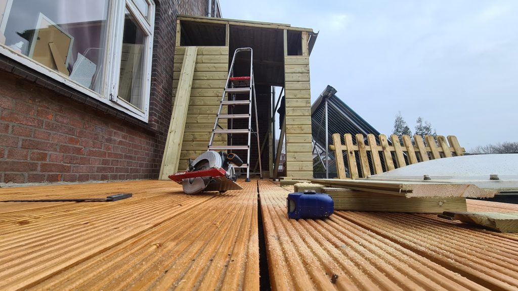terras bijna klaar
